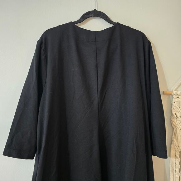 Lane Bryant Black Waterfall Cascade Front Blazer Plus Size 26/28 - Picture 8 of 10